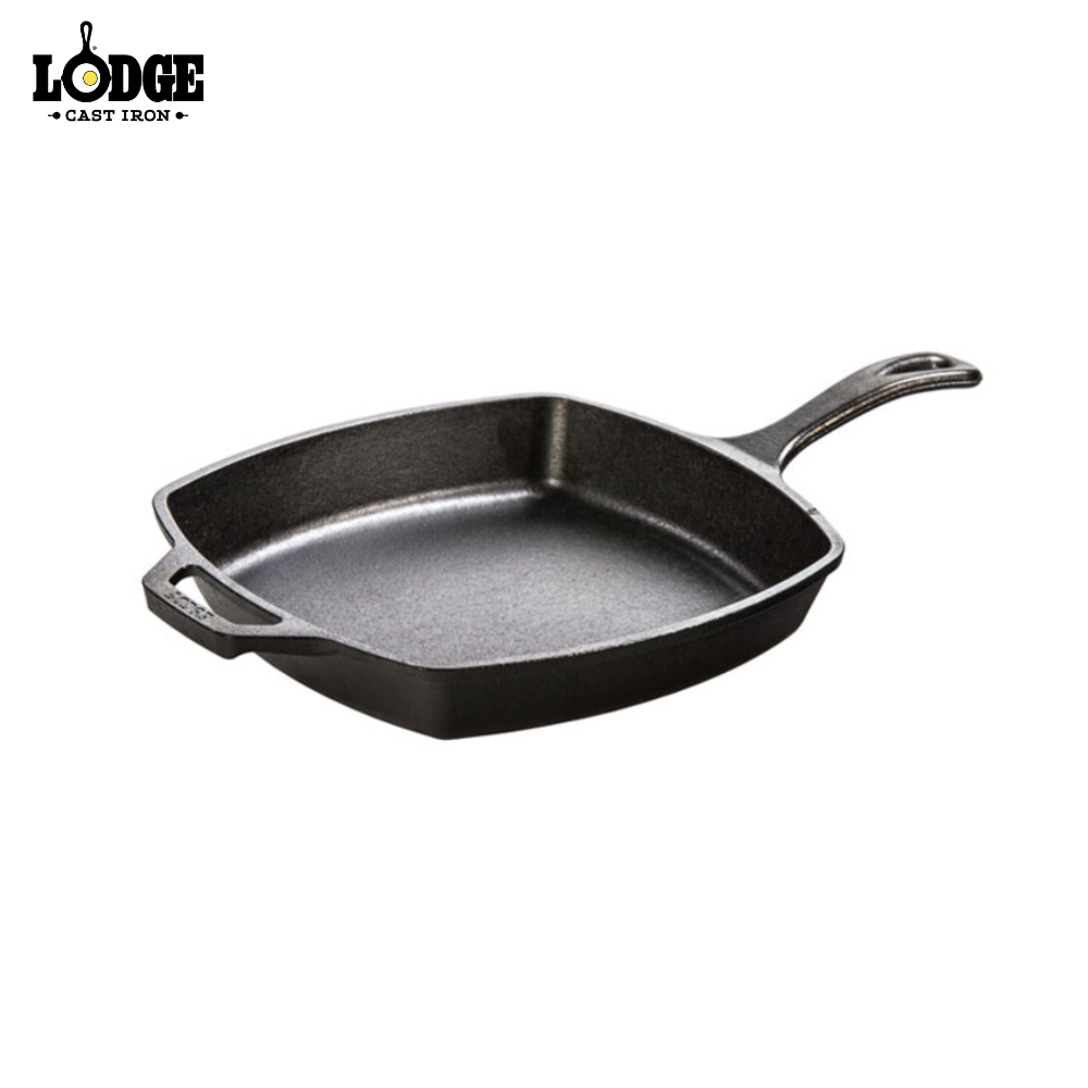 Lodge | L8SQ3 | 26.6cm Seasoned Square Cast Iron Skillet