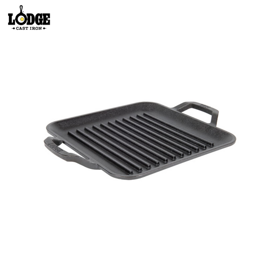 Lodge | LC11SGPINT | Chef Collection 11 Cast Iron Square Grill Pan