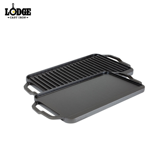 Lodge | LCDRGINT | Chef Collection 19.5 x 10 Inch Cast Iron Reversible Grill/Griddle