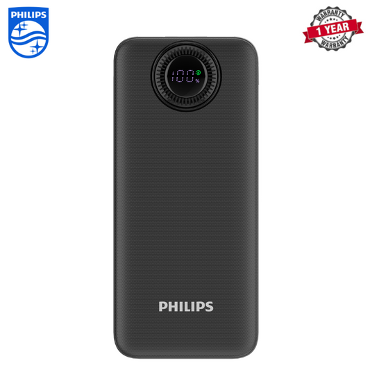 Philips DLP5714CB/00 | 10K mAh Power Bank | PD 22.5W | Digital Display | Black