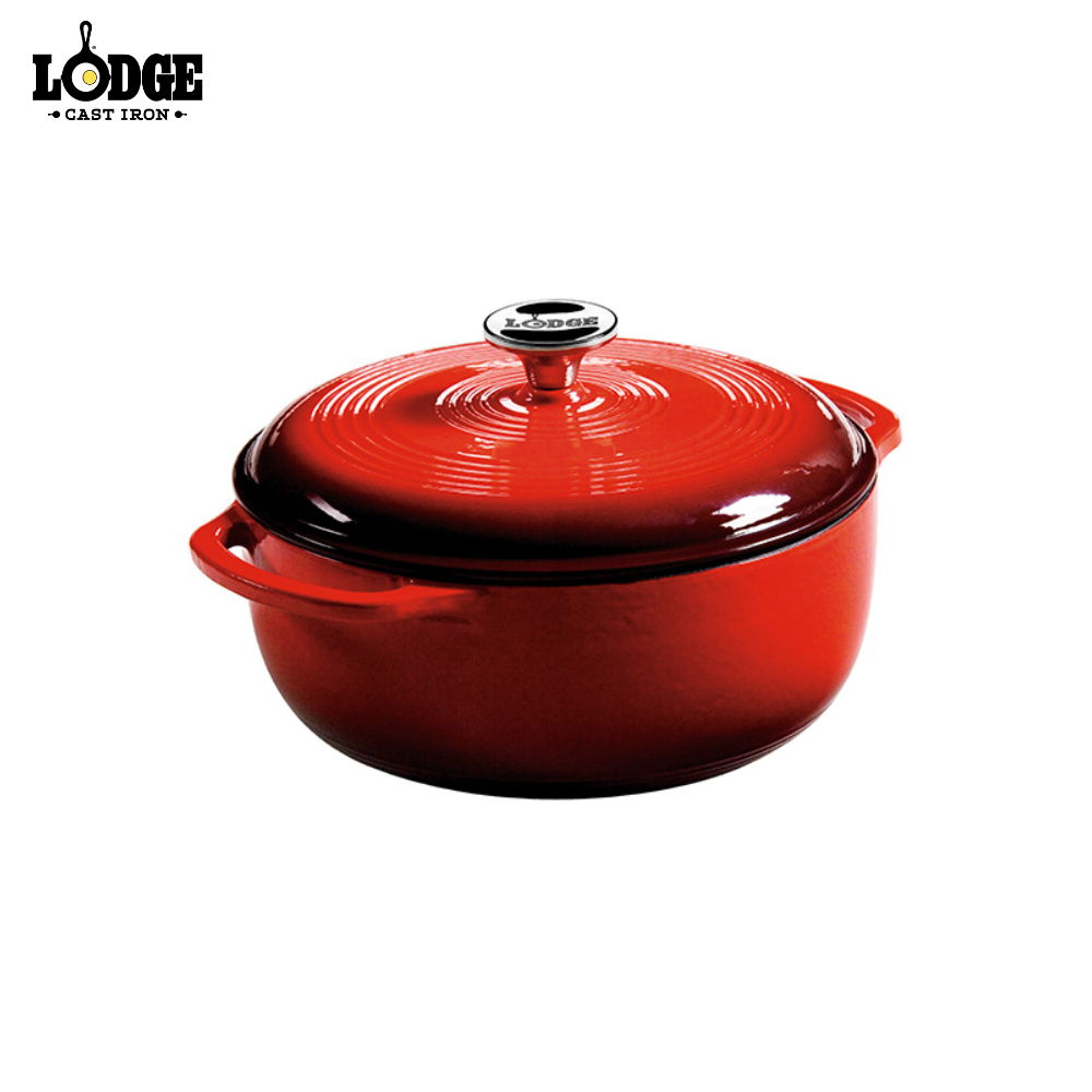 Lodge | EC4D43 | Cast Iron 4.5 Quart Red Enameled Cast Iron – ALCO (S ...