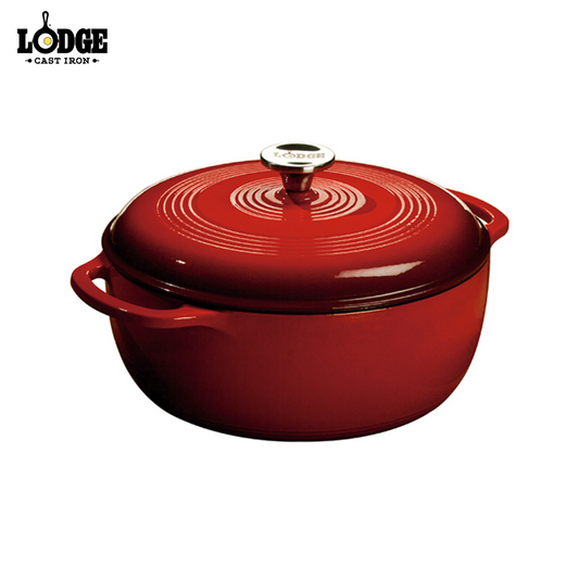 Lodge | EC6D | Cast Iron 6 Quart Enameled Cast Iron Dutch Oven