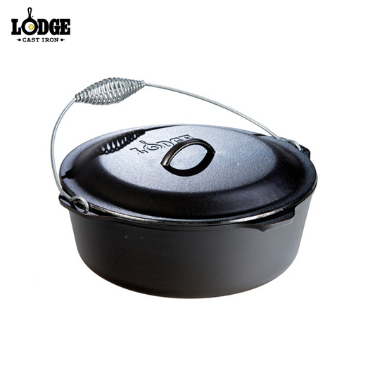 Lodge | L12DO3 | 33.6 cm Seasoned Cast Iron Dutch Oven With Bail Handle