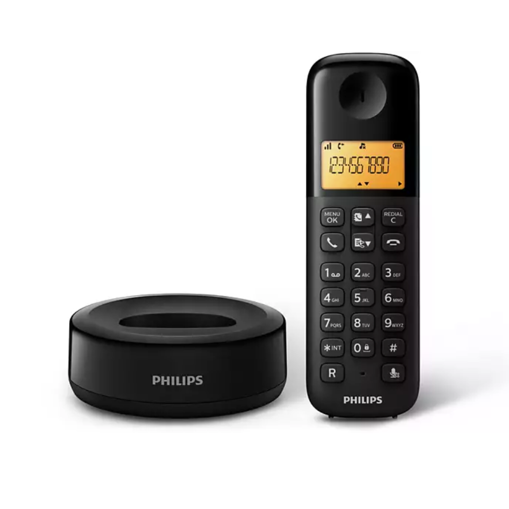 Philips | Cordless Phone D1601B | 1 Year Warranty