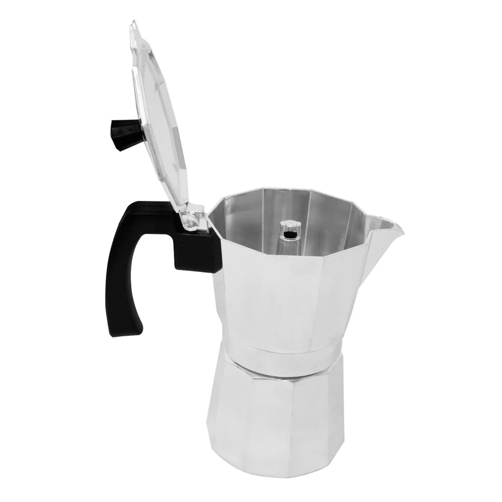 Decakila KMCF023M | Moka Pot | Stovetop Espresso Maker | Electric Coffee Maker | 6 Cups | 300ml | Food Grade Aluminium | No Warranty