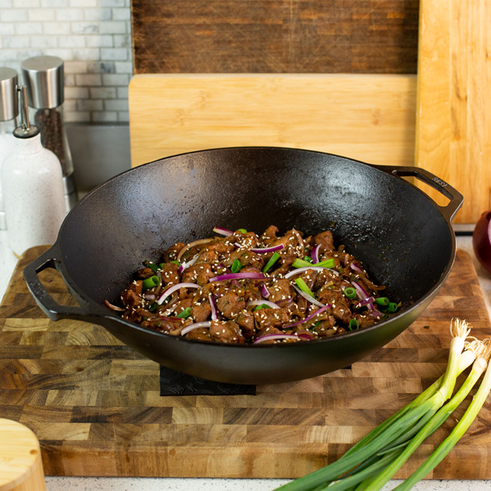 Lodge | L14WINT | 35.5cm Seasoned Cast Iron Wok