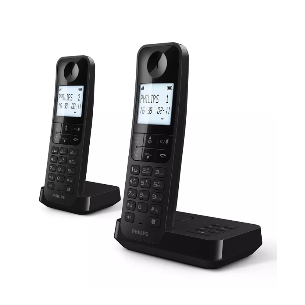 Philips | D2752B/90 | Cordless Phone Duo with Answering Machine | 1 Year Warranty