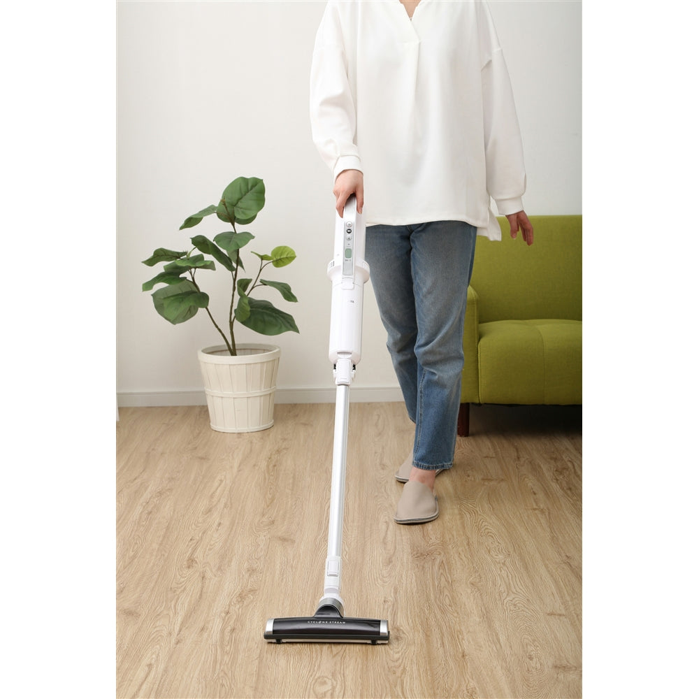 Iris Ohyama | SLDC8 | Cordless Stick Vacuum Cleaner, White | 1 Year Warranty