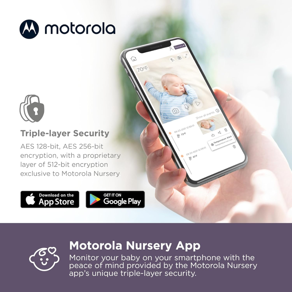 Motorola | VM64 | Verve Cam+ Baby Monitor | 1 Year Warranty