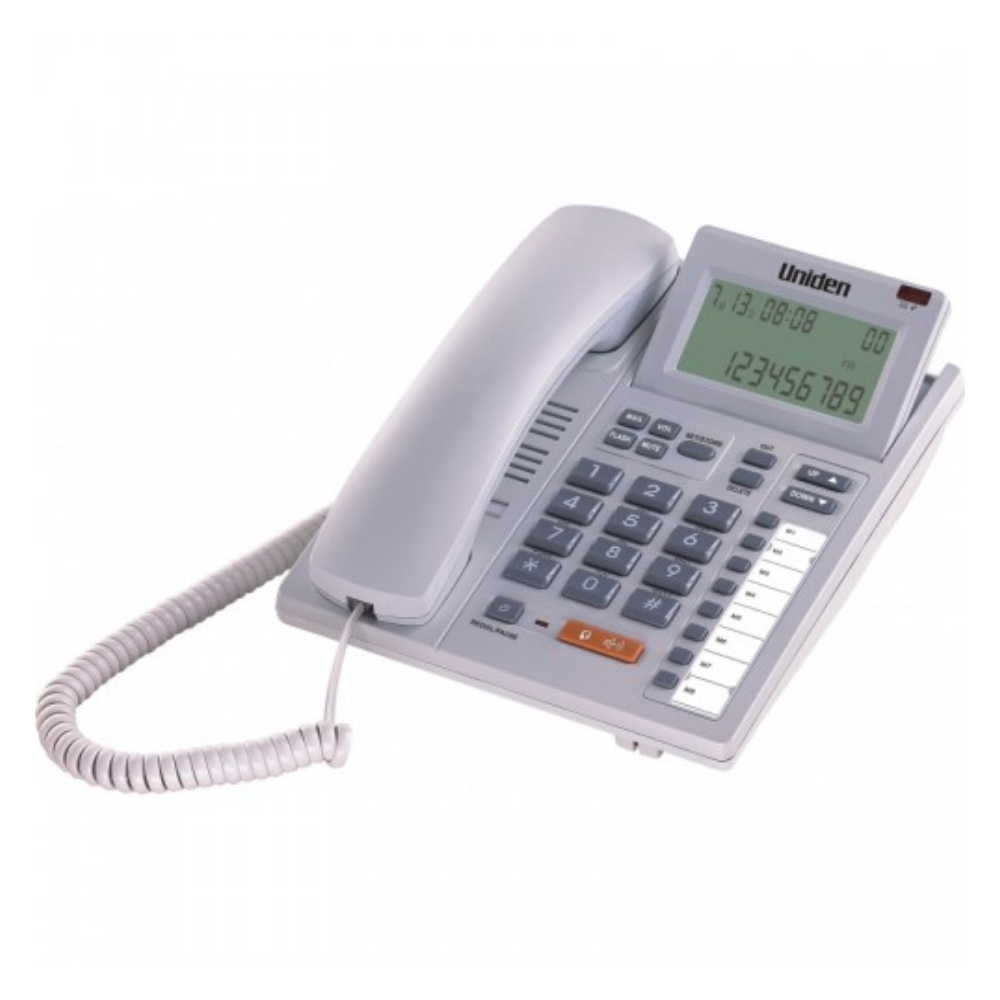 Uniden | AS7411 | Bug LCD Corded Phone Music On Hold Function | 1 Year Warranty