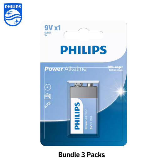 Philips | 9V Power Alkaline Battery | 6LR61P1B/40