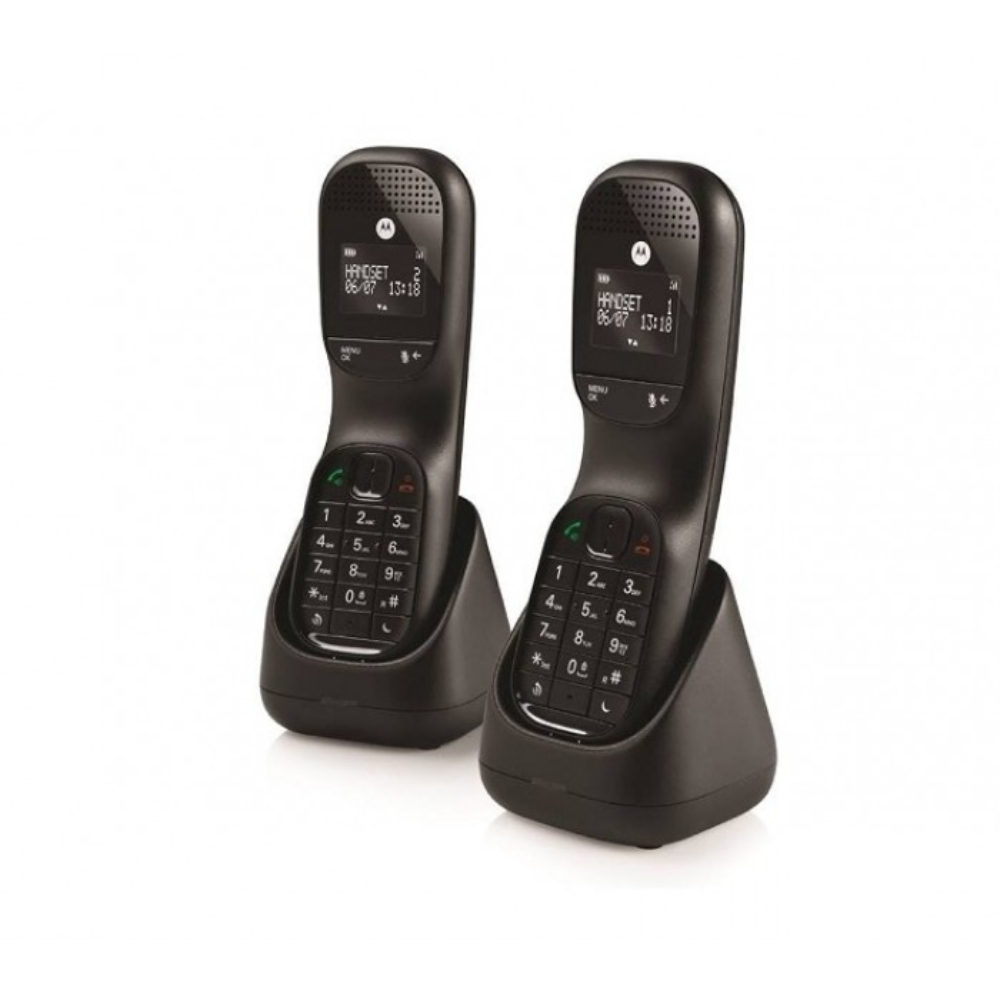 Motorola | TD1002 BK | Dect Phone Twin | 2 Year Warranty