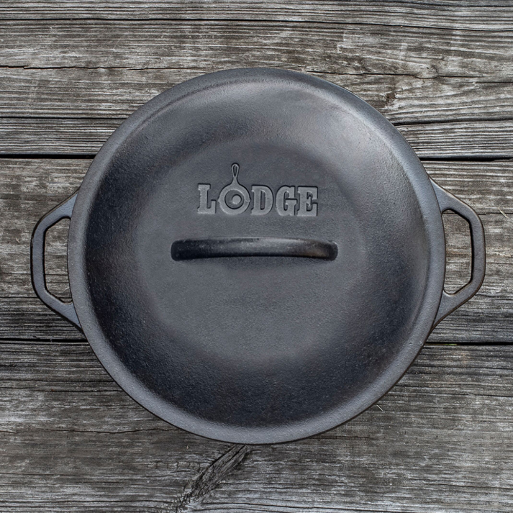 Lodge | L8DOL3 | Cast Iron 5 Quart Seasoned Cast Iron Dutch Oven