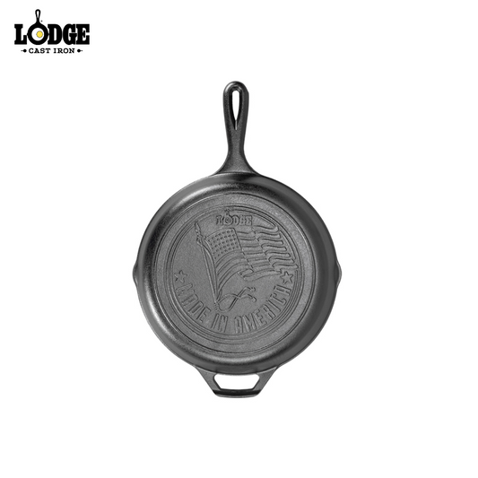 Lodge | L8SKFLAG | 10.25" Seasoned Cast Iron American Flag Skillet