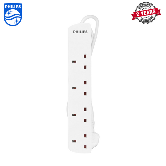 Philips | CHP1144WA/69 | 4 Gang Extension Socket | 2 Years Warranty