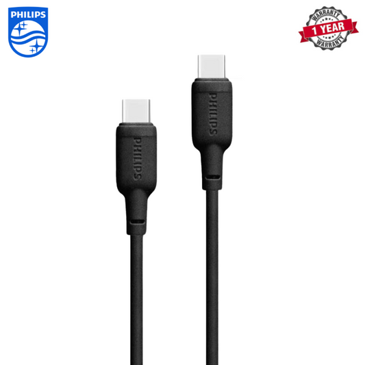 Philips USB-C Cable | Silicone Cable | 100W Charging Cable |1.2m | 480mbps Transfer Speed | DLC6541CB/00