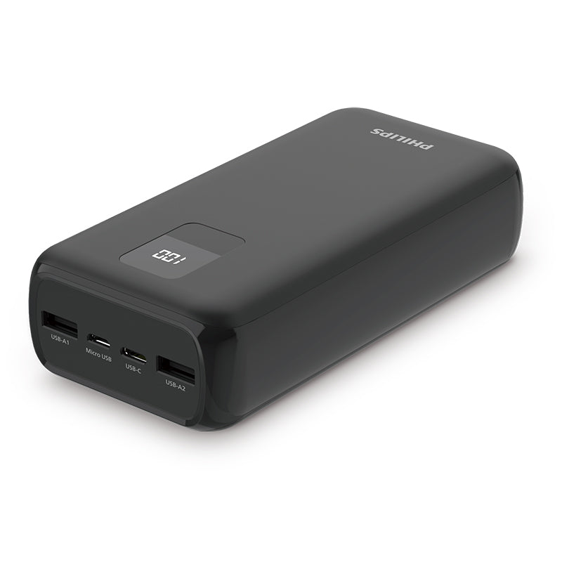 Philips Powerbank | DLP1930CB/00 | 30,000 mAh PD 3.0 20W Type C 18W Micro USB Support iPhone | 1 Year Warranty