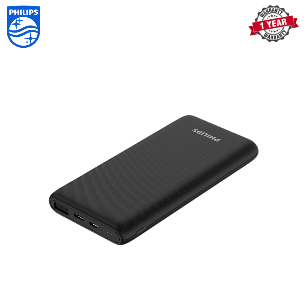 Philips Powerbank | DLP2711CB/00 | 10,000 mAh Type C PD 3.0 20W Support iPhone Fast Charger Dual | 1 Year Warranty