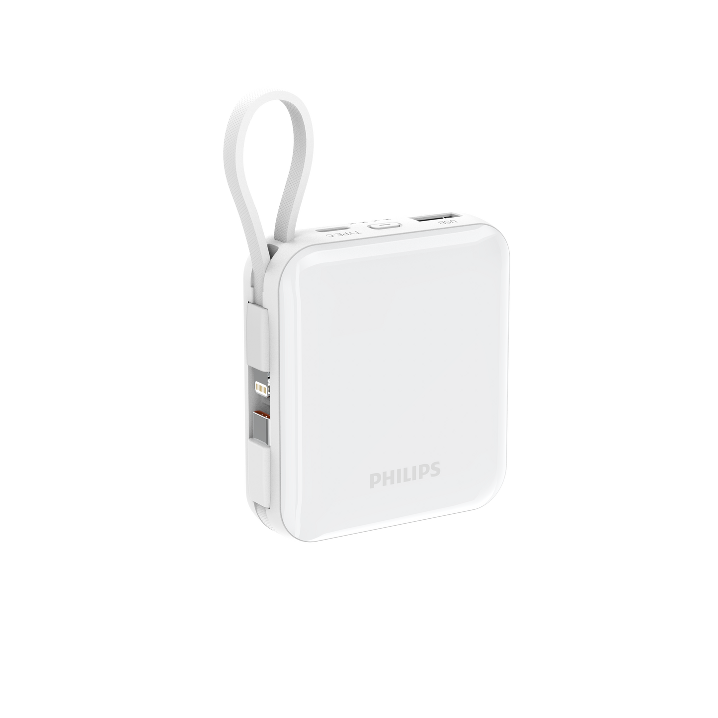 Philips DLP5713CB/00 | 10K mAh Super Mini Series Power Bank  | PD22.5W | Built-in USB-C & Lightning Cable | 3 Colours