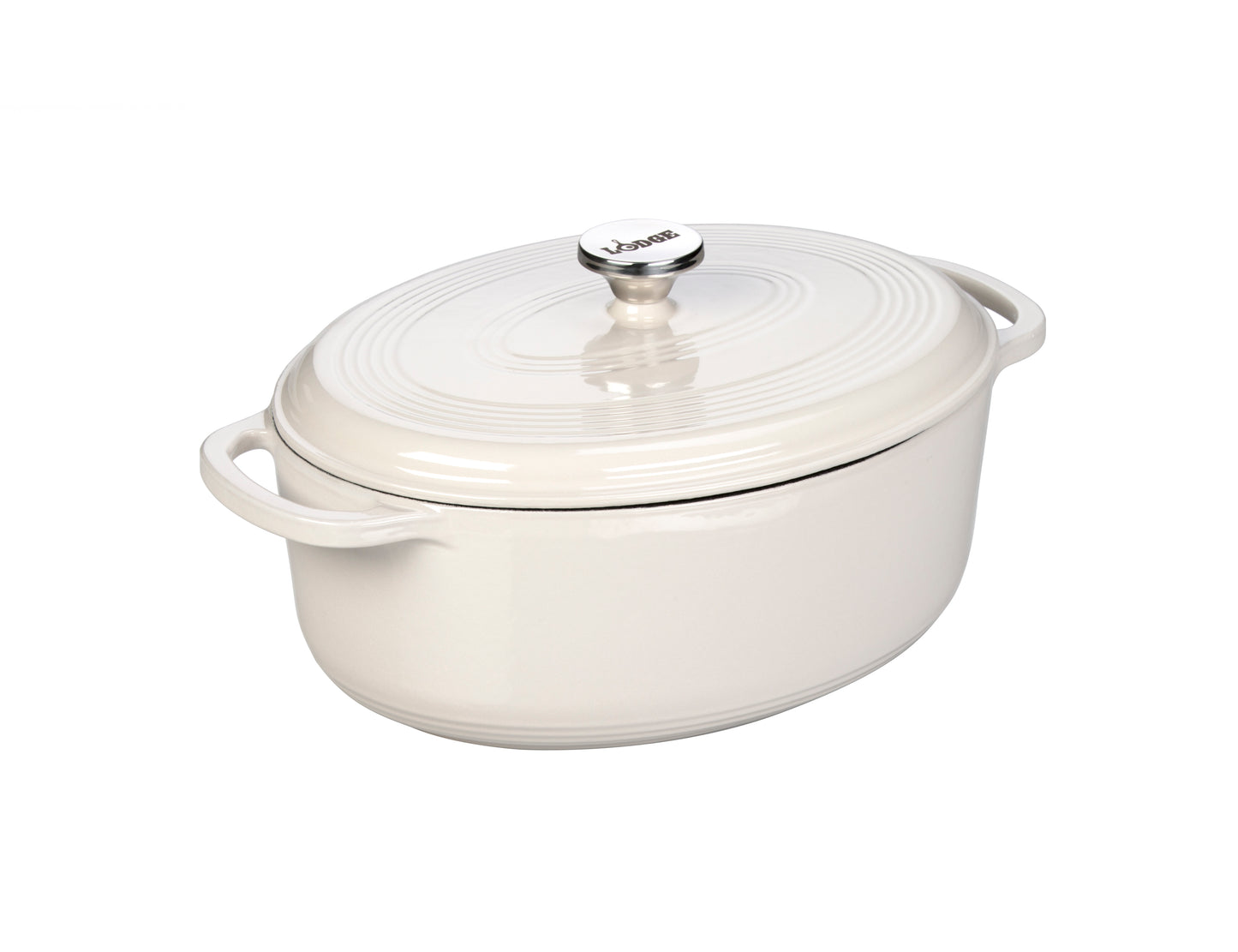 EC7OD13 - Lodge 7 Quart  Oval Oyster Enameled Cast Iron Dutch Oven