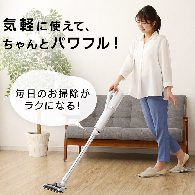 Iris Ohyama | SLDC8 | Cordless Stick Vacuum Cleaner, White | 1 Year Warranty