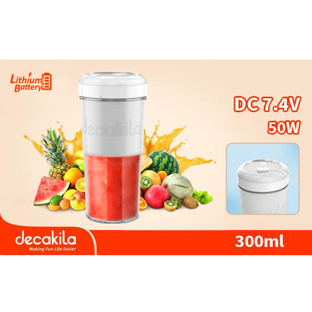 Decakila | KMJB012L/W | Decalife | Cordless Portable Blender, 50W, 300ml | 1 Year Warranty