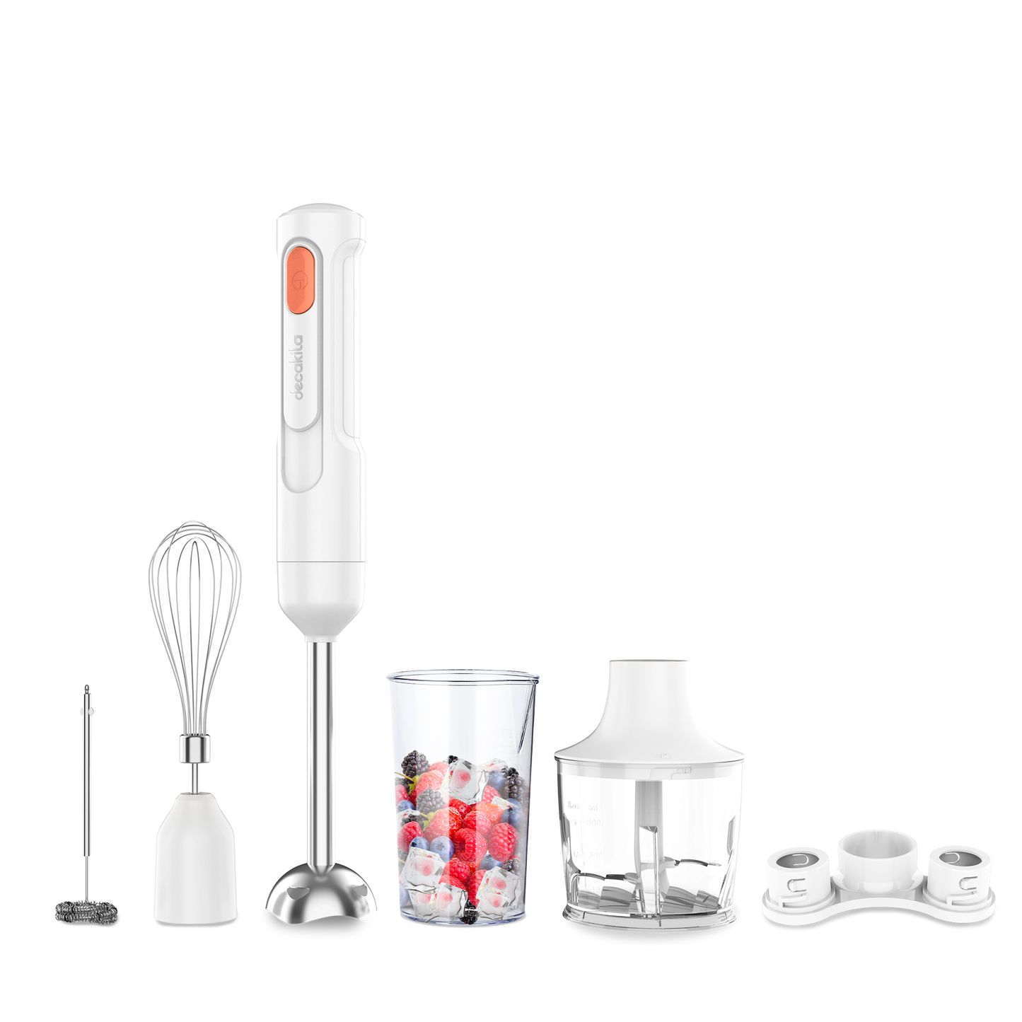 Decakila | KMJB042L/W | Decalife | 5-in-1 Cordless Hand Blender, 60W, SUS Shaft Blend Rod | 1 Year Warranty