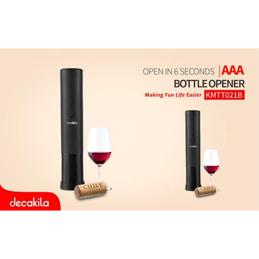 Decakila | KMTT021B | Electric Wine Opener with Foil Cutter | 1 Year Warranty