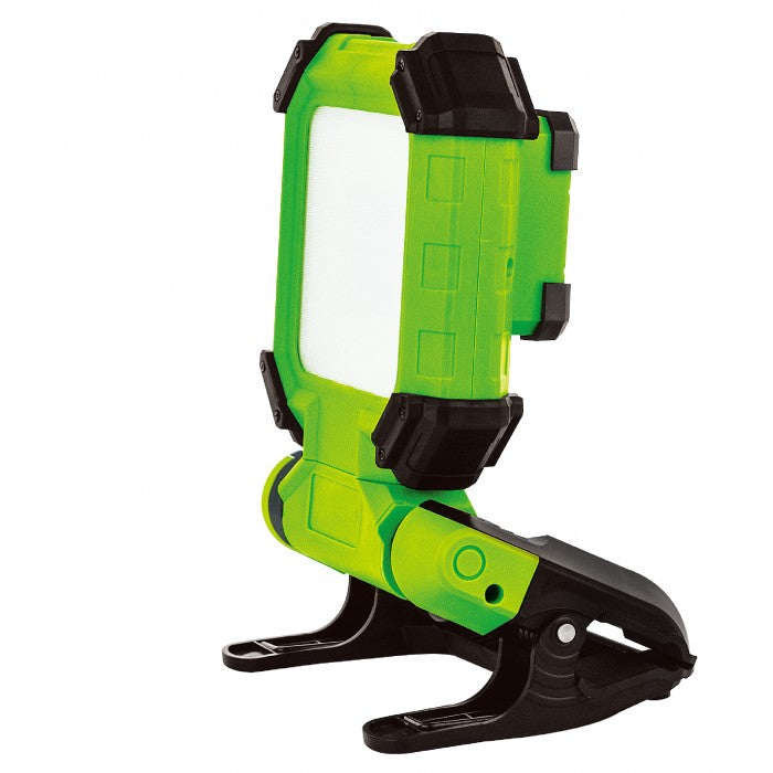 Luceco | LCWR13G60 | Portable LED Clamp Work Light, Green | 1 Year Warranty