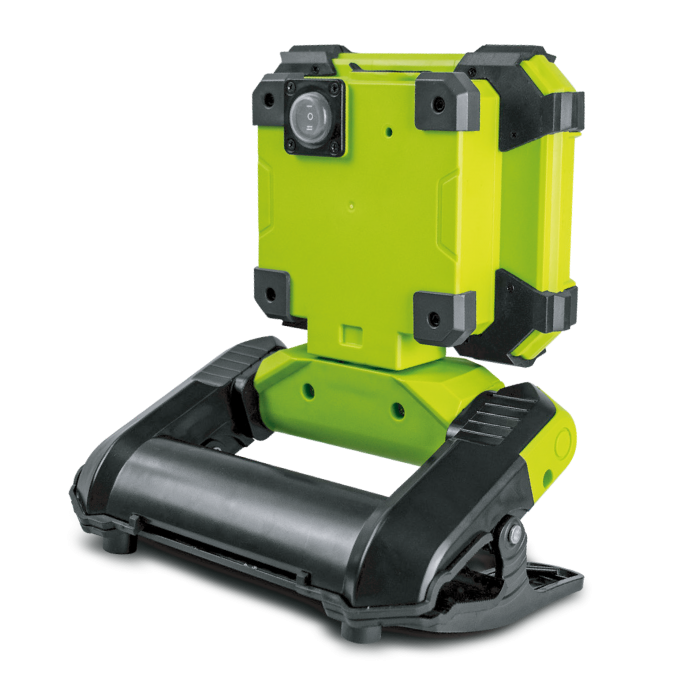 Luceco | LCWR9G60 | Portable LED Mini Clamp Work Light, 9W, Green | 1 Year Warranty