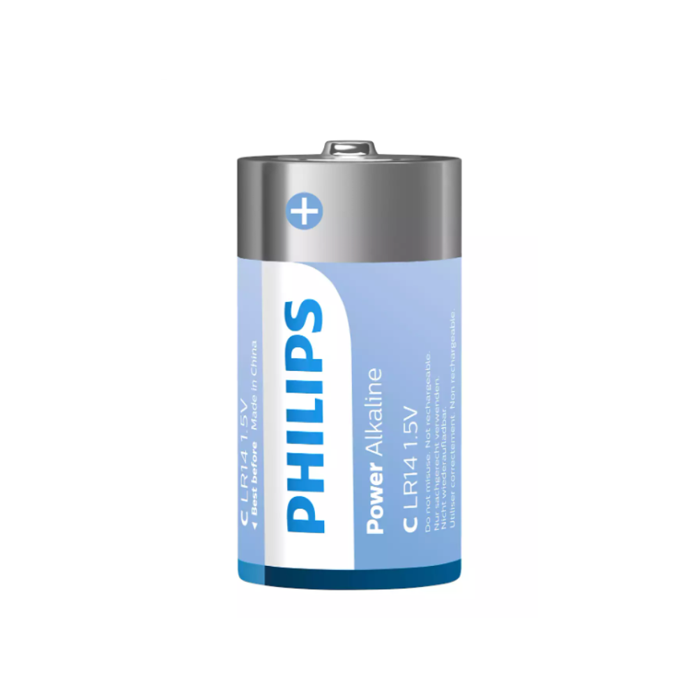 Philips | Blister pack 2C Power Alkaline Battery | LR14P2B/40 | Bundle 3 Packs