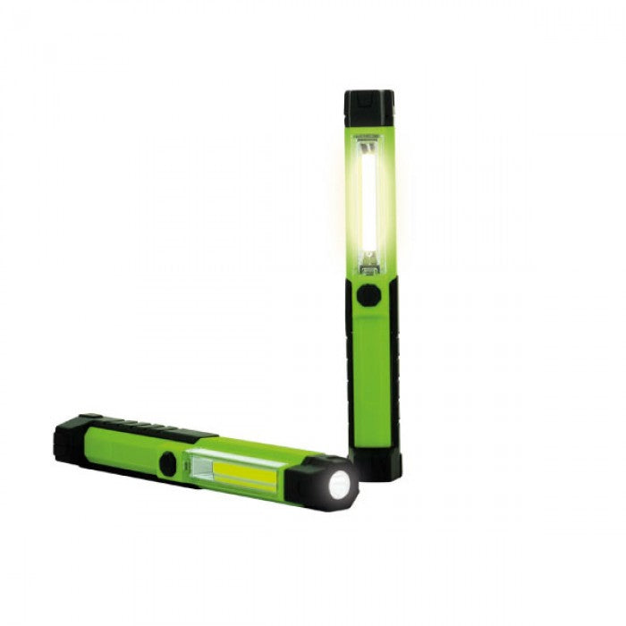 Luceco | LILT15T65 | LED Rechargeable Tilting Mini Inspection Torch, Green | 1 Year Warranty