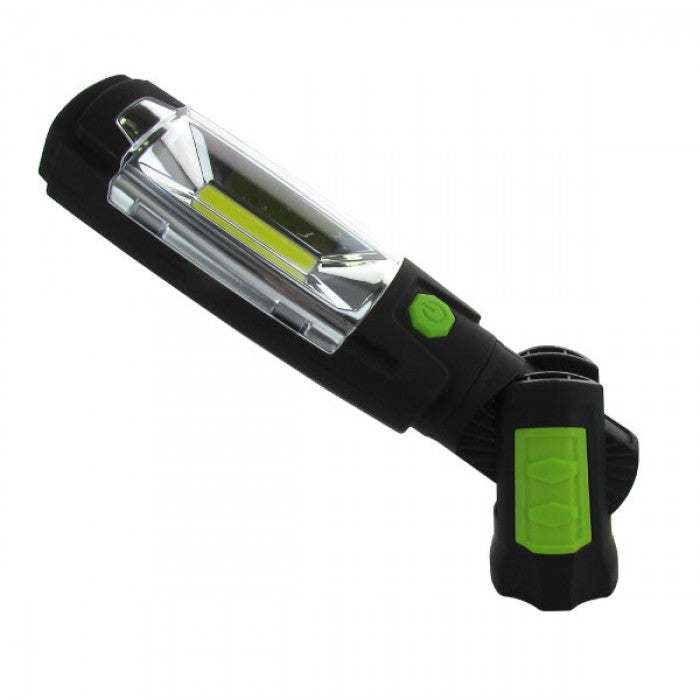 Luceco | LILT30R65 | LED Rechargeable Swivel Torch, 3W, Green | 1 Year Warranty