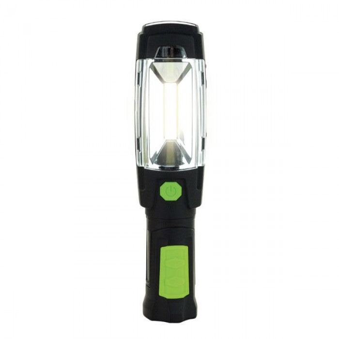 Luceco | LILT30R65 | LED Rechargeable Swivel Torch, 3W, Green | 1 Year Warranty