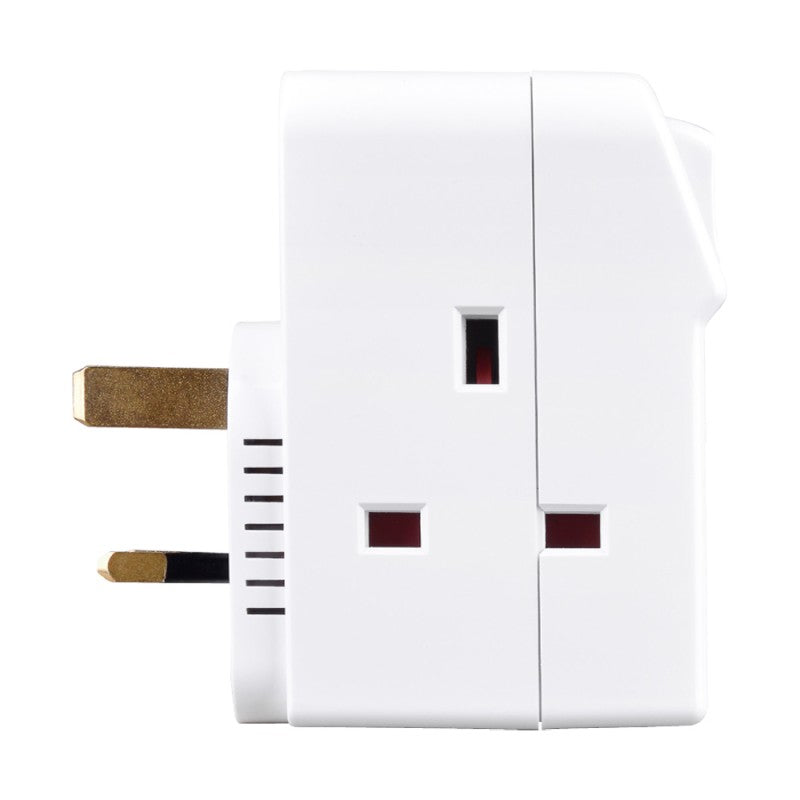 Masterplug | MSWG3 | 3 Way Individually Switched Adaptor, White | 3 Years Warranty