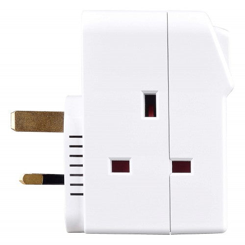 Masterplug | MSWRG3 | 3 Way Individually Switched Adaptor, White | 3 Years Warranty