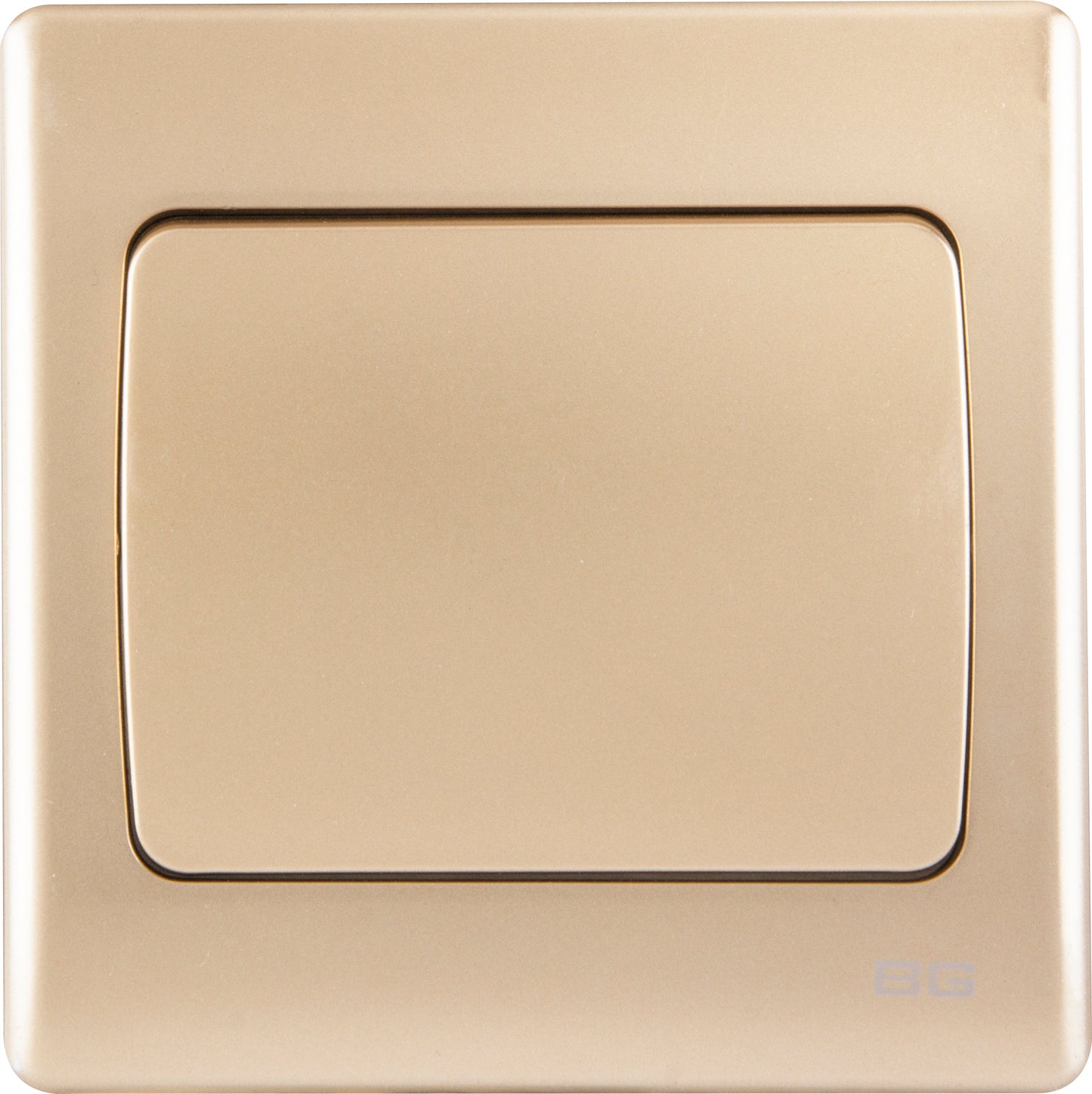 British General | PCCH11W | Neo Slimline 1 Mega Rocker 1-Way Switches, Champagne | 25 Years Warranty