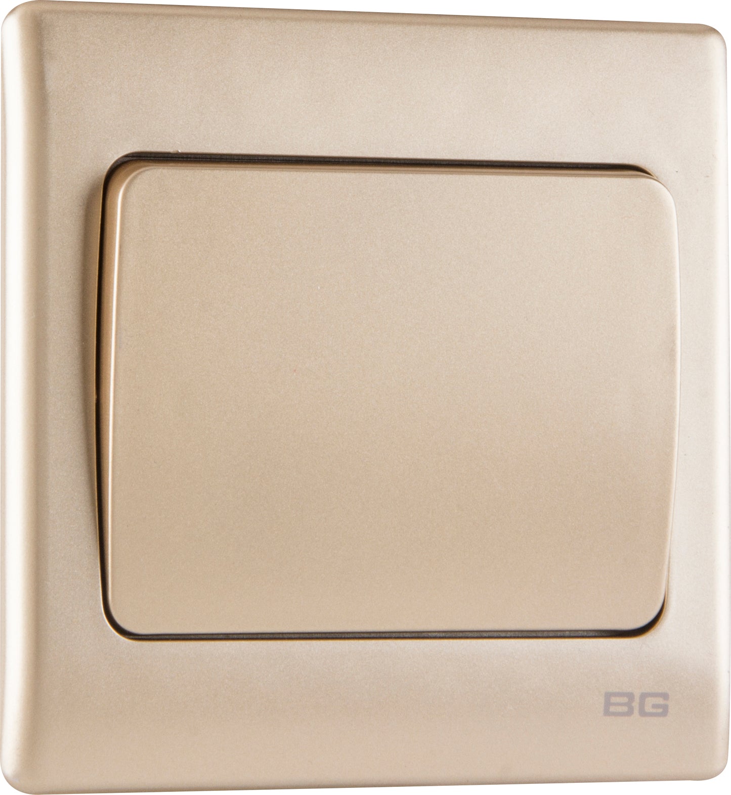 British General | PCCH11W | Neo Slimline 1 Mega Rocker 1-Way Switches, Champagne | 25 Years Warranty