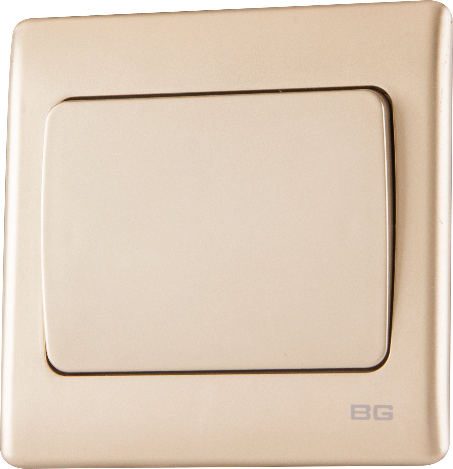 British General | PCCH12W | Neo Slimline 1 Mega Rocker 2-Way Switches, Champagne | 25 Years Warranty