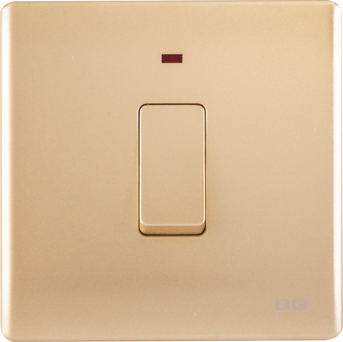 British General | PCCH31 | Neo Slimline 20Amp Double Pole Switch with LED, Champagne | 25 Years Warranty