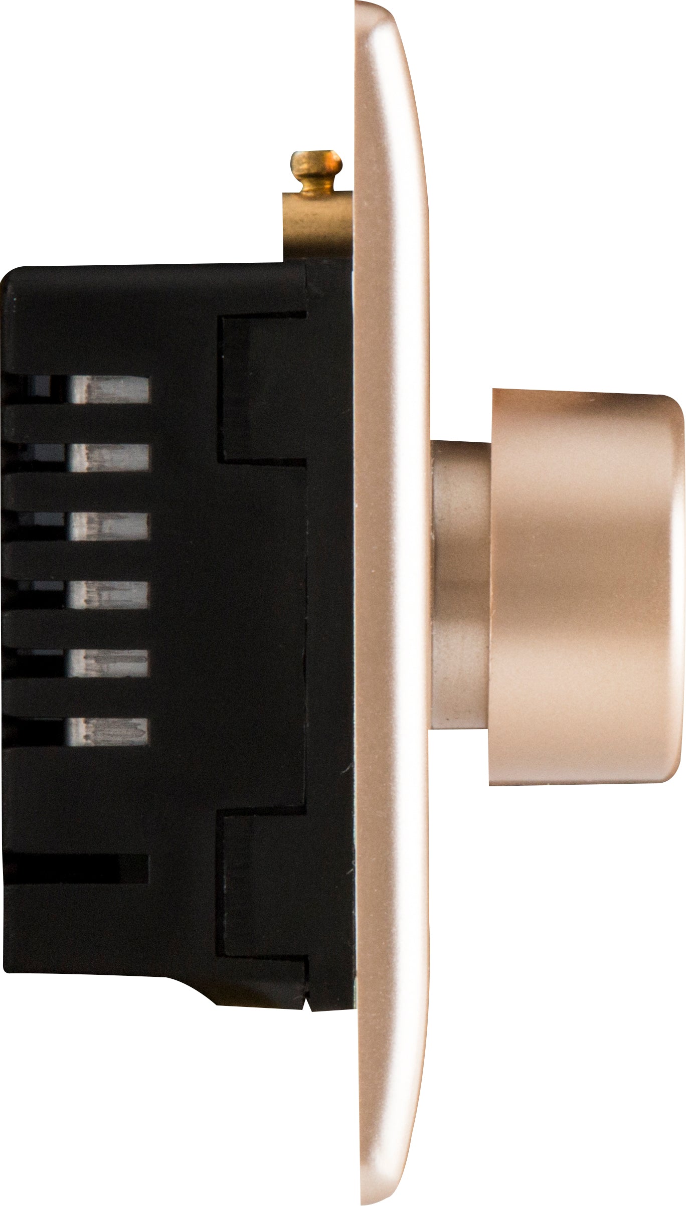 British General | PCCH81 | Neo Slimline Single Gang 2 Way 400W Dimmer Switch, Champagne | 25 Years Warranty