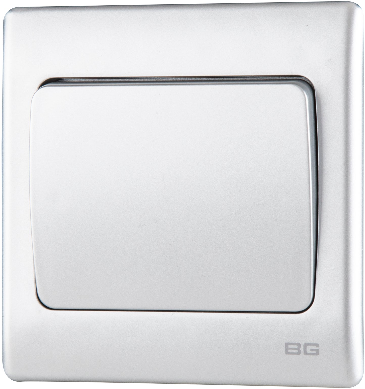 British General | PCSL11W | Neo Slimline 1 Mega Rocker 1-Way Switches, Silver | 25 Years Warranty