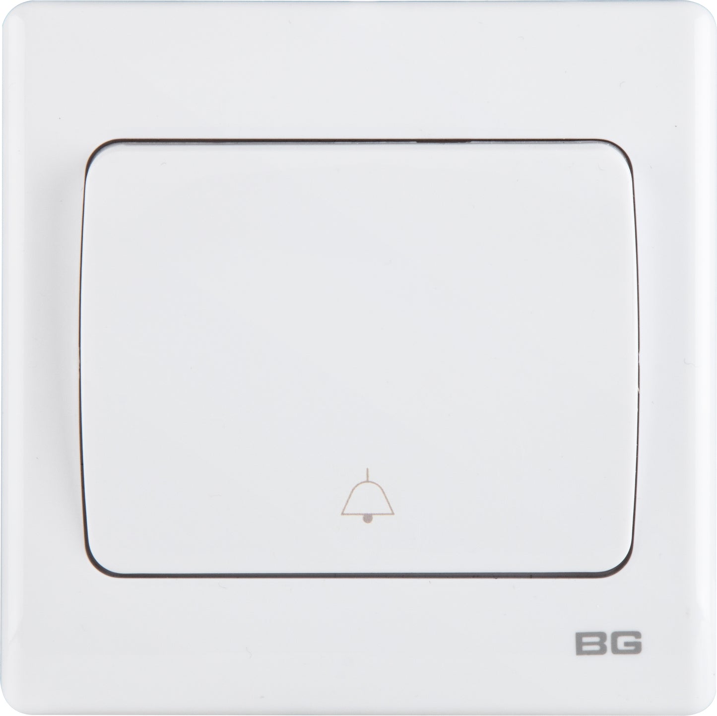 British General |  PCWH14W | Neo Slimline Rocker Bell Push 1 Way Switch, White | 25 Years Warranty