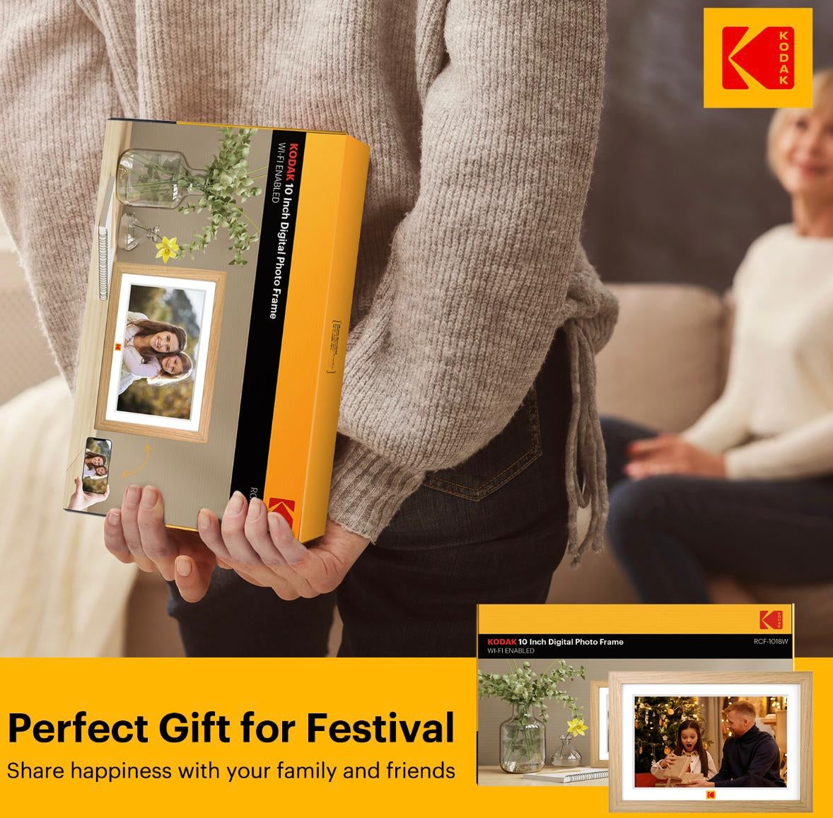 Kodak | RCF-1018W | 10 Inch Digital Photo Frame | 1 Year Warranty