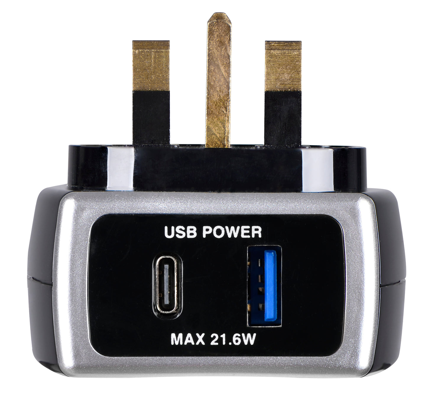 Masterplug | SRGAUAC22PB | High Gloss USB Adaptor with USB PD-22W, Black | 3 Years Warranty (Copy)