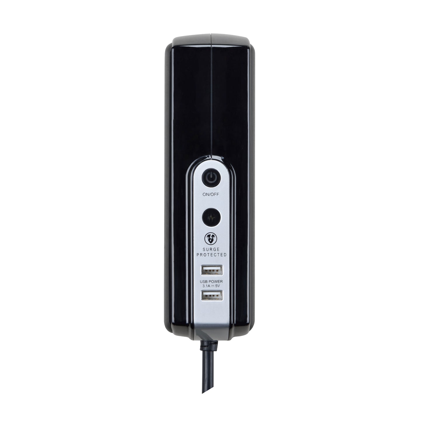 Masterplug | SRGDSU63PB | Surge Compact Back-to-Back 6 Sockets USB Extension Lead, 3 meter, Black/ White | 3 Years Warranty