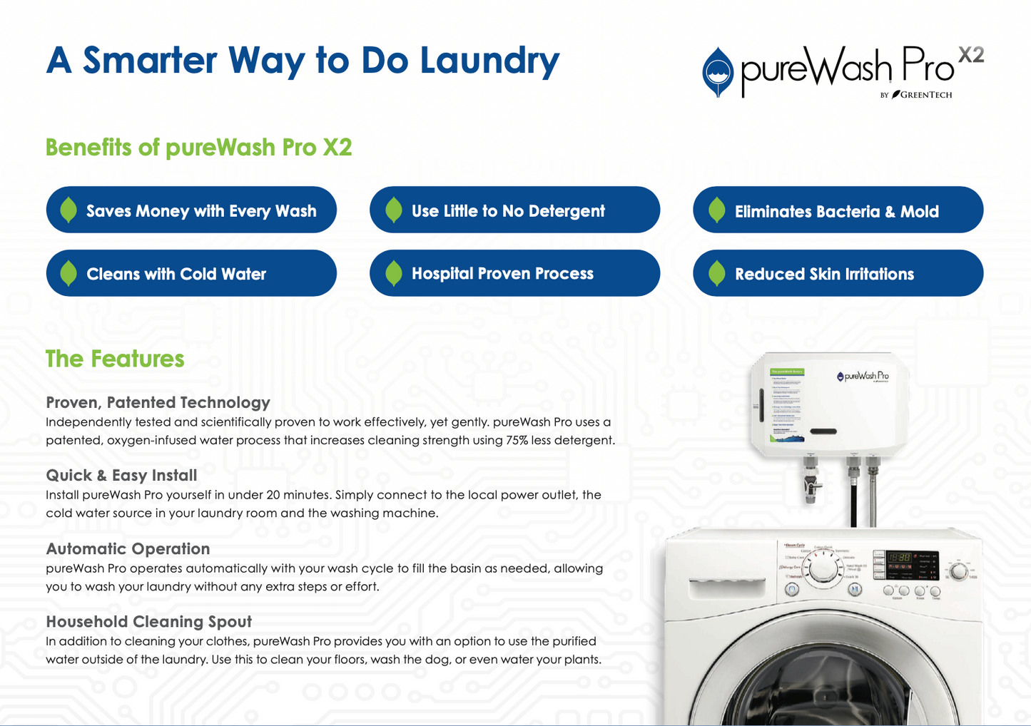 pureWash Pro X2 | 2 Years Warranty