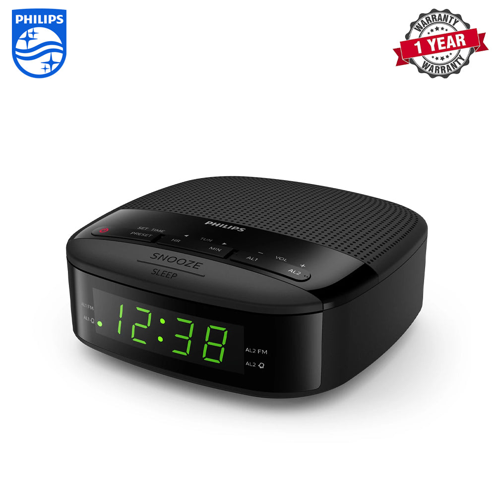 Philips Clock Radio | TAR3205/12 | Radio & Clock Function, dual alarm, FM digital tuning | 1 Year Warranty