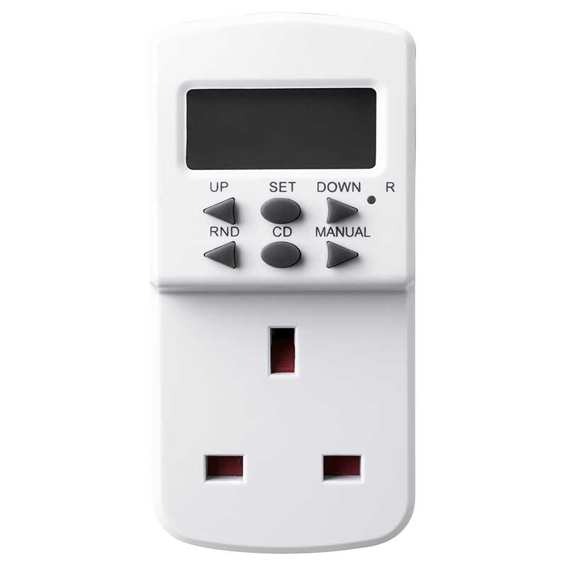 Masterplug | TES7 | Programmable 7-Day Electronic Timer, White | 3 Years Warranty