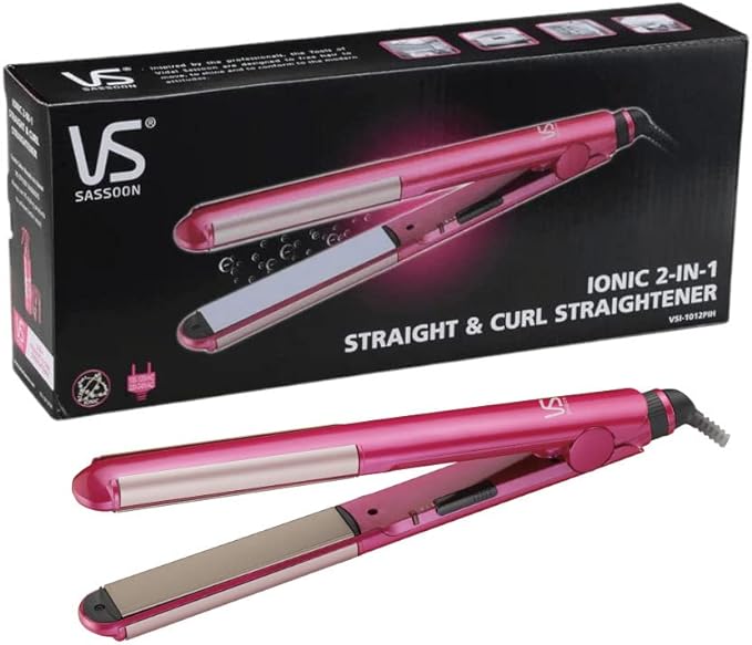 Vidal Sassoon | VSI1012PIH | Hair Straightener and curler | 2 Year Warranty